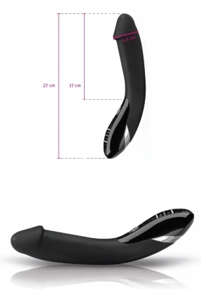 Mystim Tickling Truman Elektro Stimülasyonlu Vibratör, Silikon, Siyah, 27cm