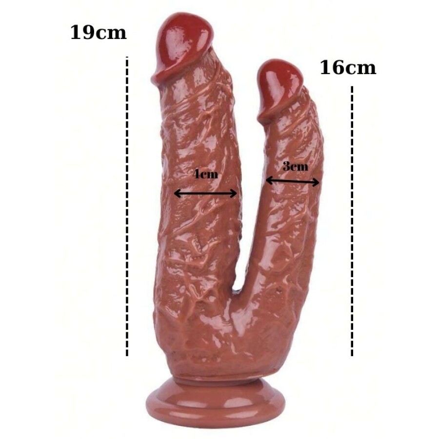 Noctis 19cm Çiftli Dildo