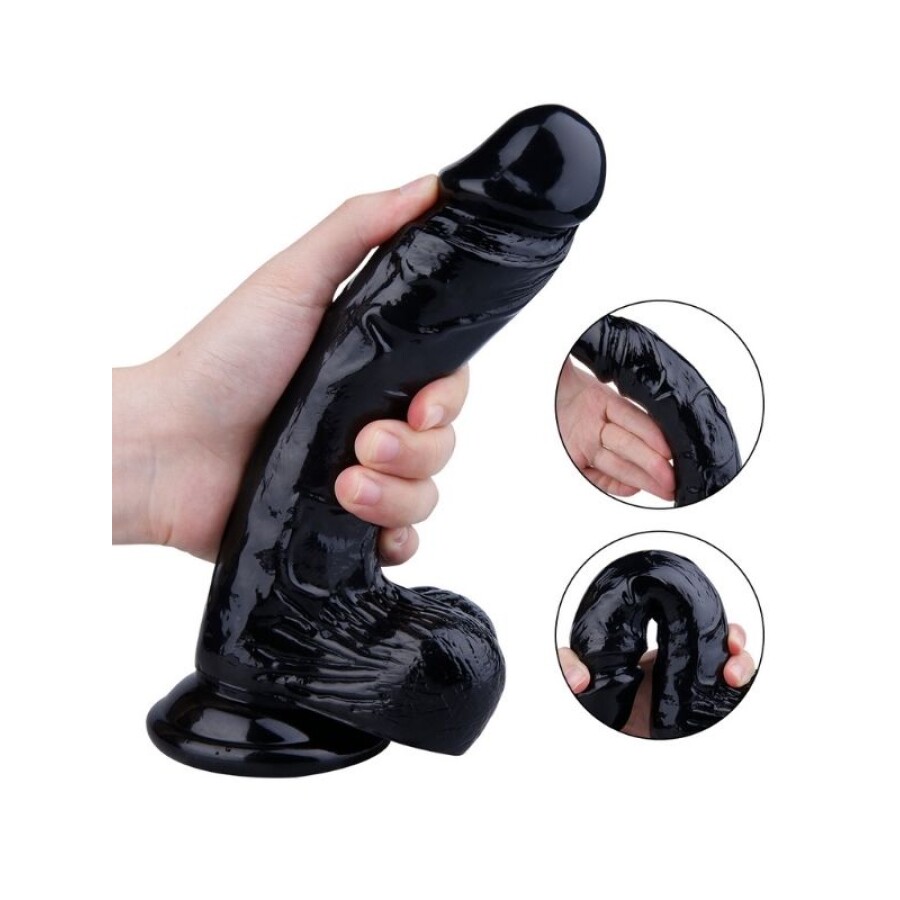 Noctis 22,5cm Siyah Dildo