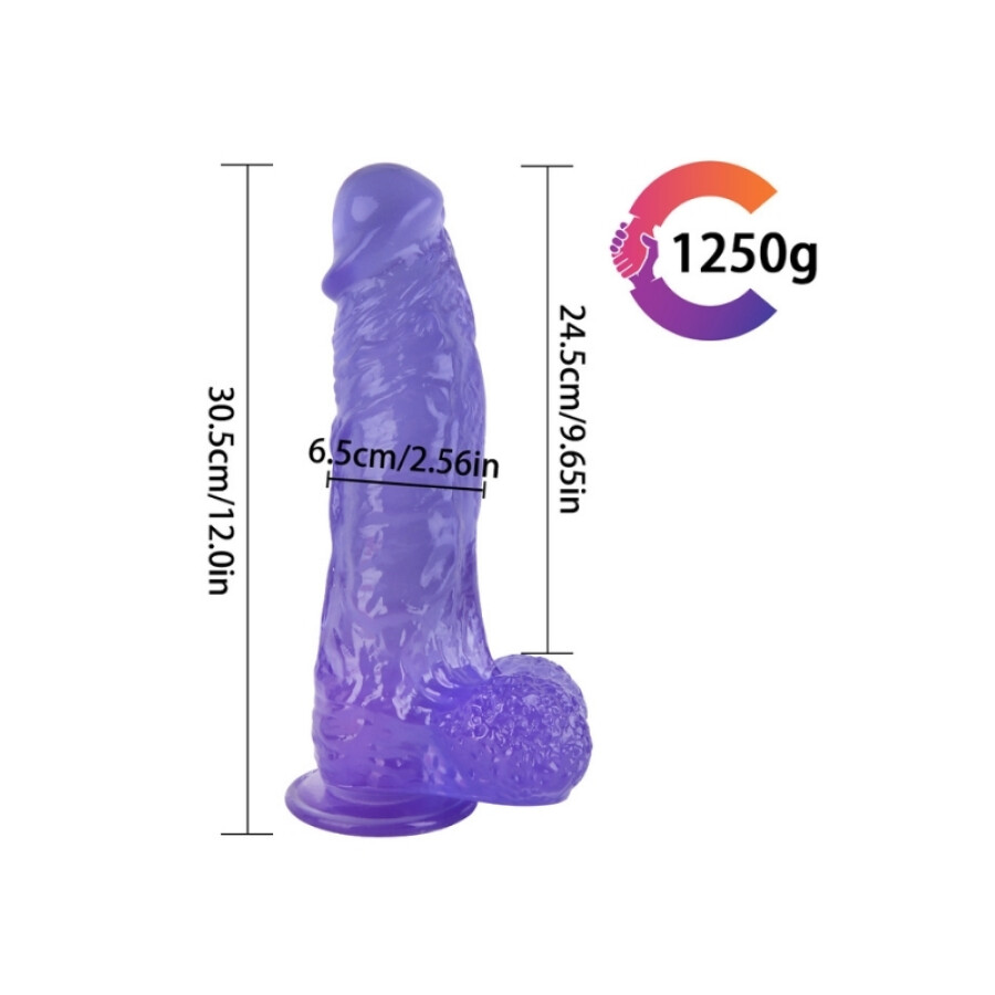 Noctis 30,5cm mavi Realistik Dildo No:167