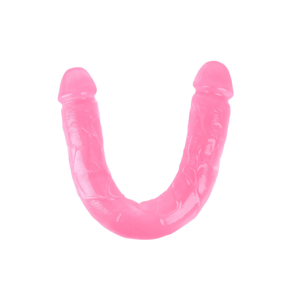 Noctis 46cm Pembe Çift Taraflı Dildo No:88