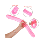 Noctis 46cm Pembe Çift Taraflı Dildo No:88