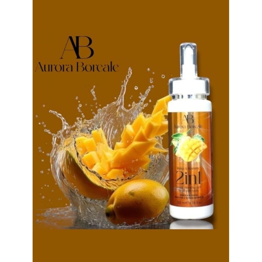 Aurora Boreale 2si1 Arada Mango Alovera Aromalı Masaj Yağı & Kayganlaştırıcı Jel 200 ML