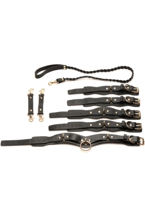 Premium BDSM Tasma ve Kelepçe Seti