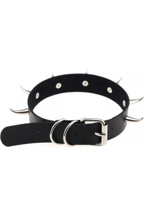 Gotik Punk Diş Çivili Choker