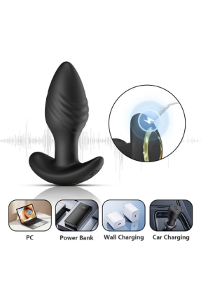 Big Boat Anchor Swing – Telefon Kontrollü Titreşimli Anal Plug (Siyah)