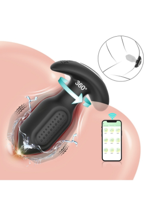 Sledgehammer Swing – Telefon Kontrollü Titreşimli Anal Plug (Siyah)