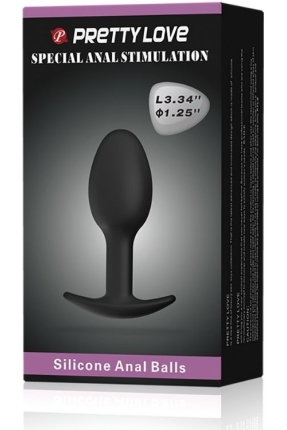 Special Anal Stimulation İçi Ağırlıklı Top Olan Anal Plug Tıkaç