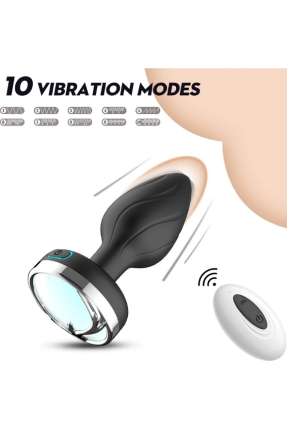 Led Işıklı Telefon Kontrollü Titreşimli Anal plug